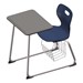 Dual-Entry Combo Desk w/ Hard Plastic Top & Book Basket